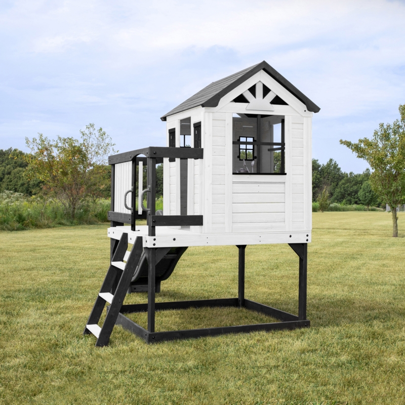 6' x 10' Outdoor Cedar Playhouse with Kitchen