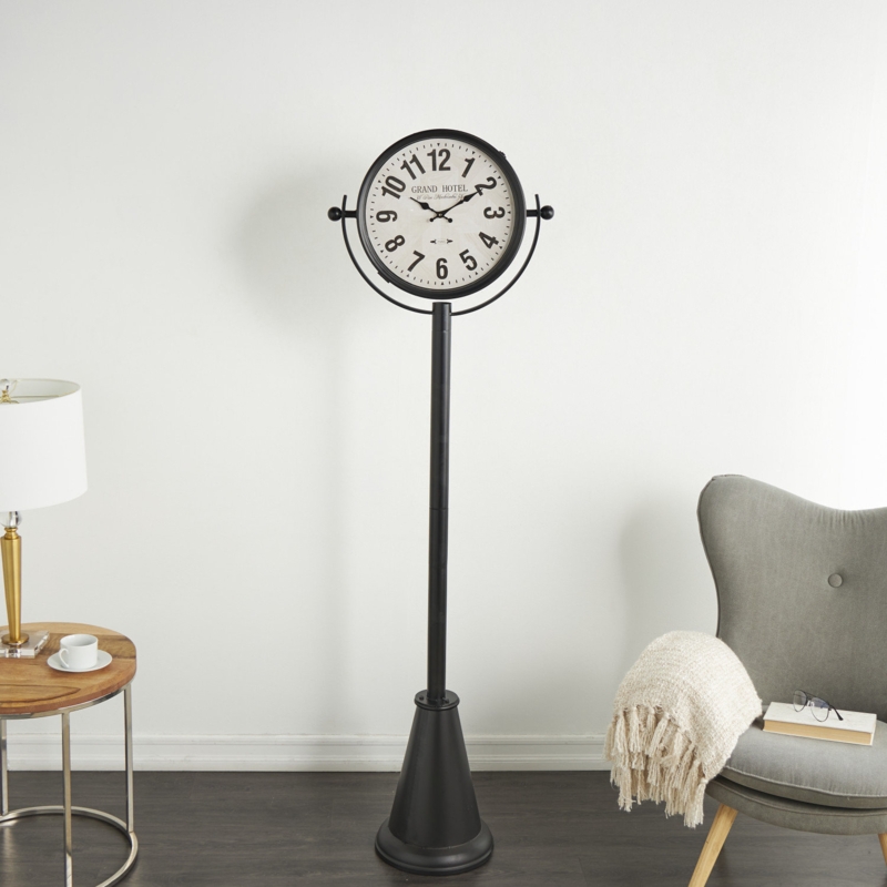 71.5'' H Metal Floor Clock