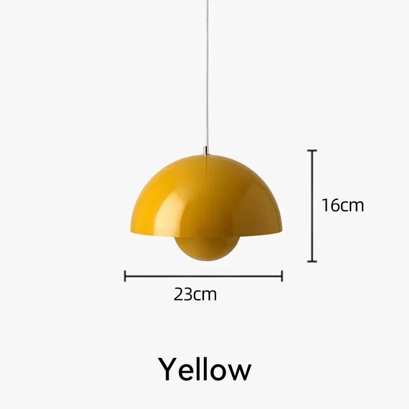 Afralia Modern Nordic Red LED Chandelier for Living Room and Bar - Black Dia23cm / 3 Color light