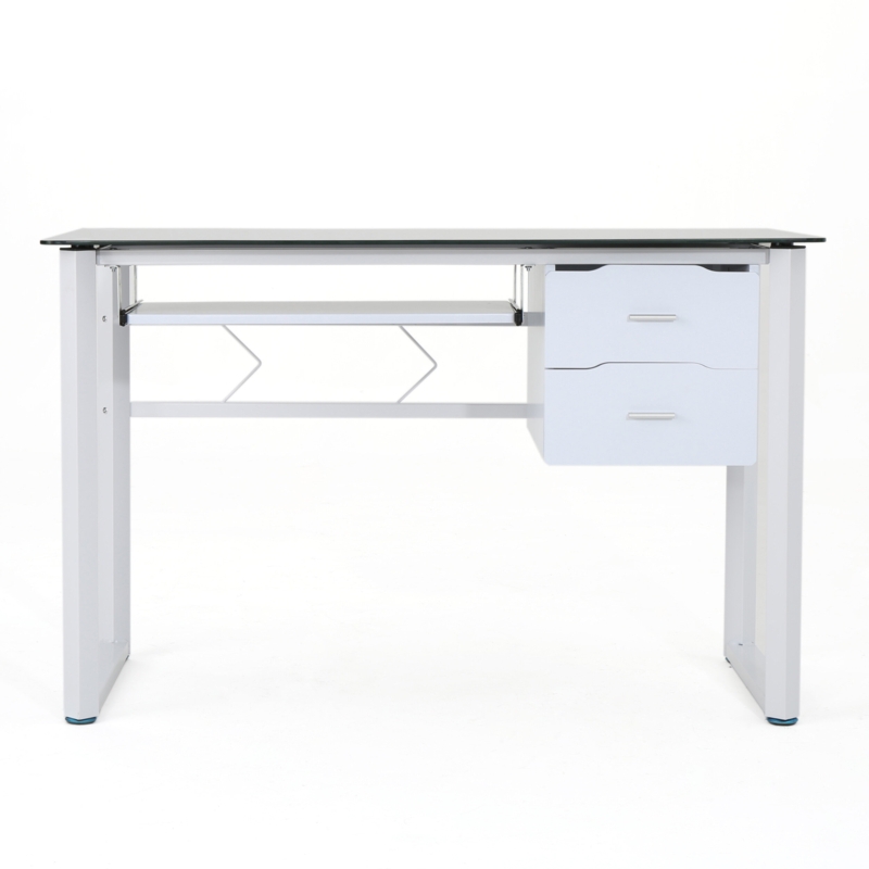 Ailey Glass Computer Desk