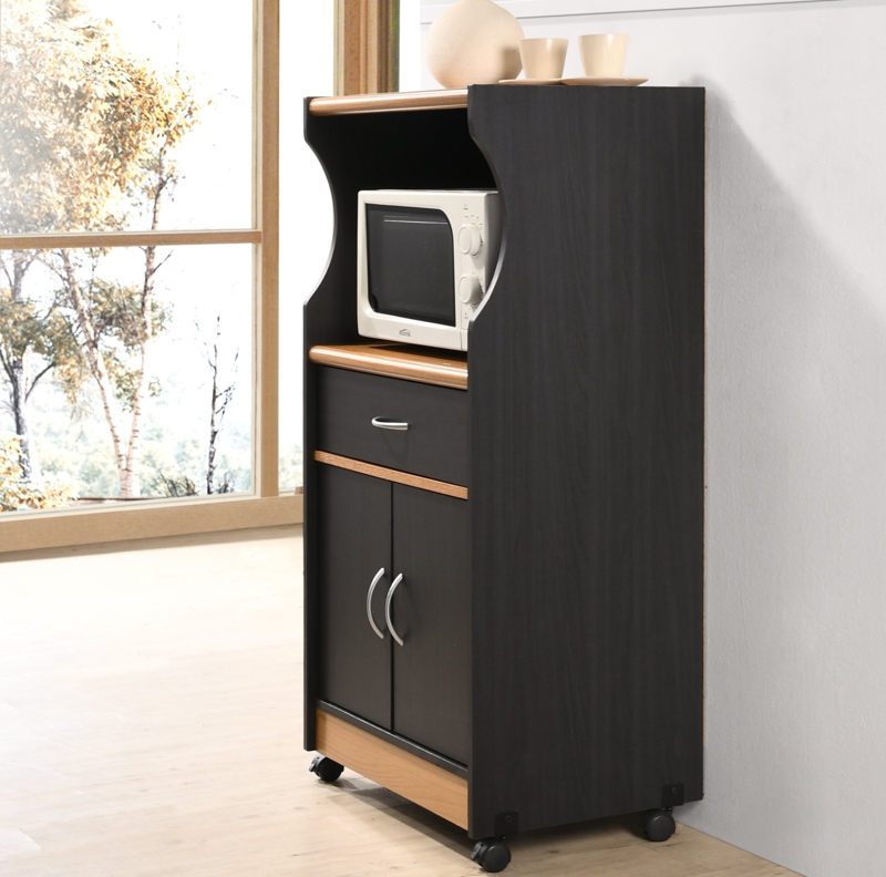 Aishia Wood Kitchen Cart