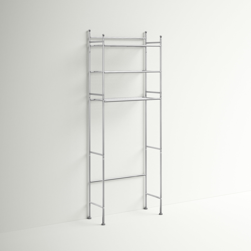 Alapaha 23" W x 60" H x 9.5" D Over-The-Toilet Storage