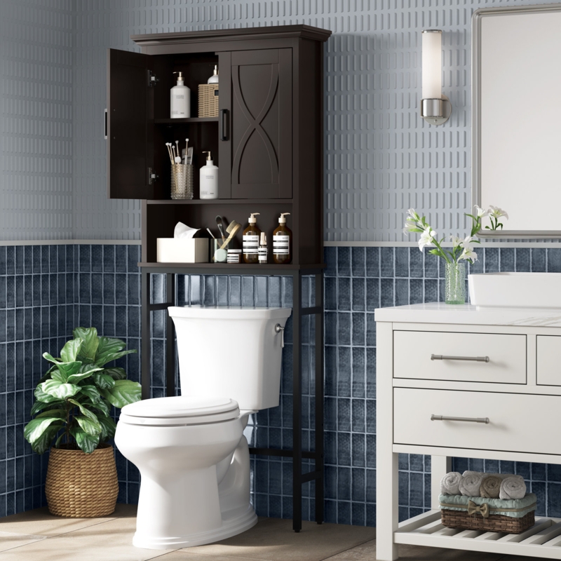 Alaye Floor Mounted Over The Toilet Storage