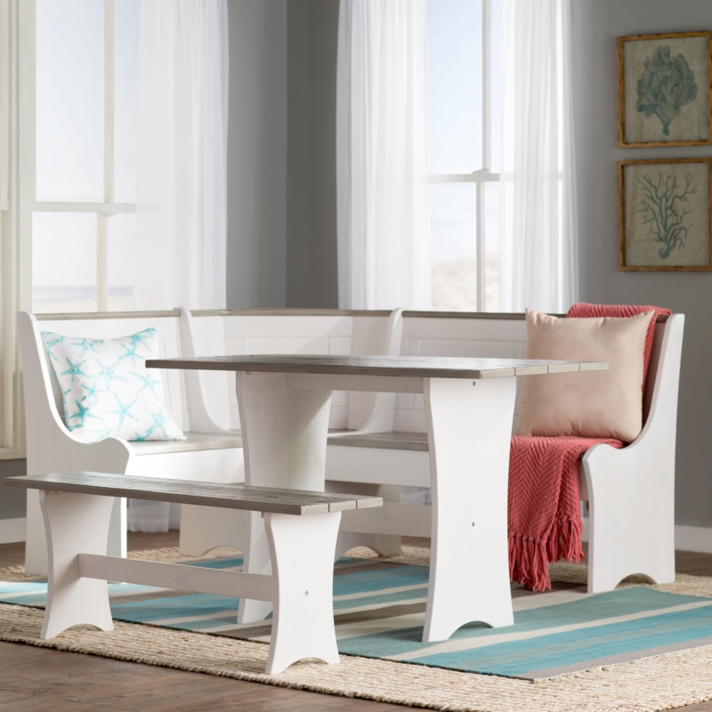 Alleris 6 - Person Breakfast Nook Dining Set with Storage