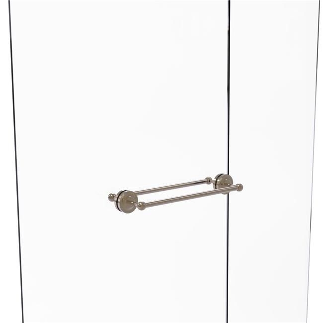 Allied Brass PR-41-BB-18-PEW 18 in. Prestige Regal Collection Back to Back Shower Door Towel Bar, Antique Pewter