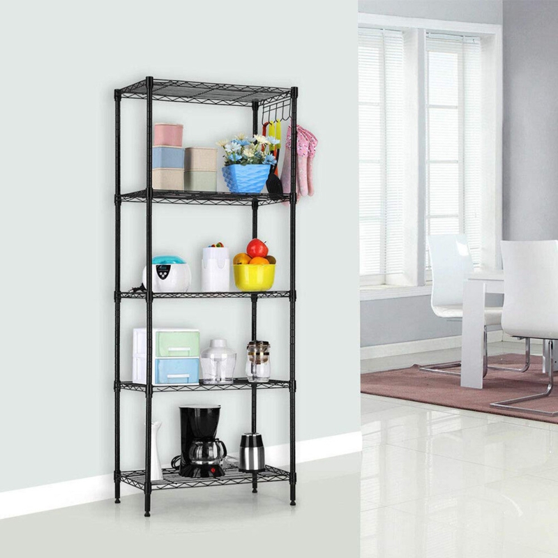 Alves 59" H x 21.25" W x 11.42" D 5 Layer Wire Shelving Unit