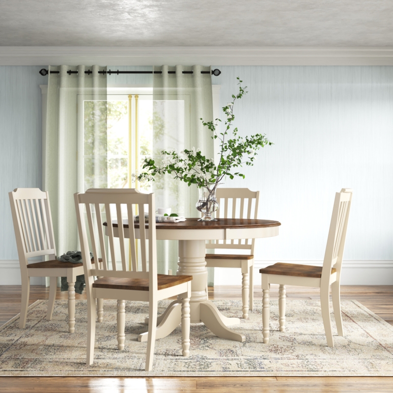Alyssha 5 - Piece Pedestal Dining Set
