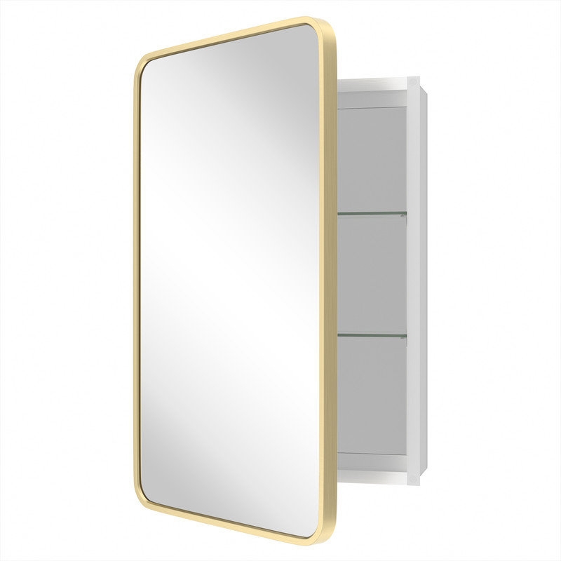 Anaahat Framed Medicine Cabinet Mirror Adjustable