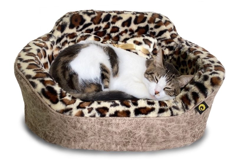 Animal Print Orthopedic Pet Bed