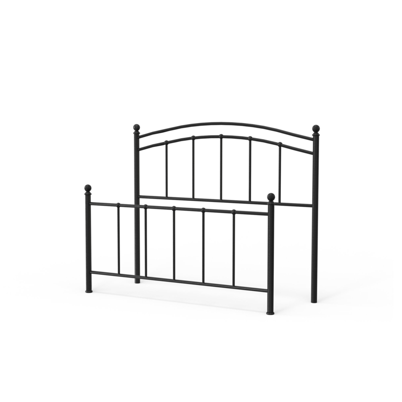 Annaliah Steel Metal Slat Headboard and Footboard
