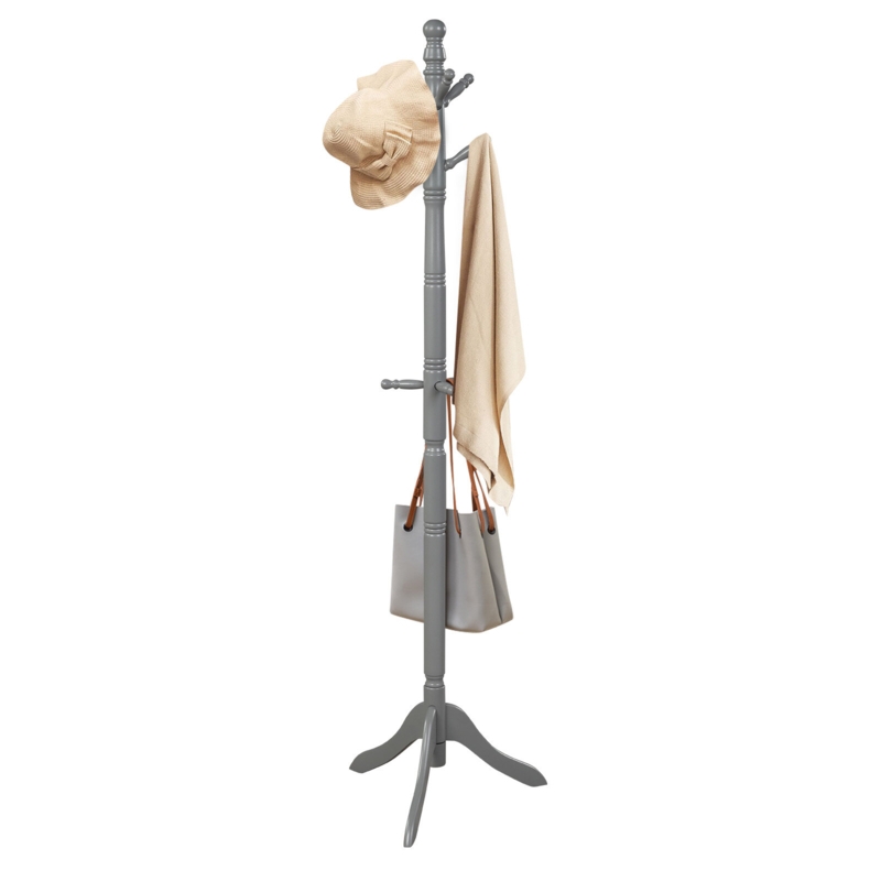 Anselmi Solid Wood Freestanding 9 - Hook Coat Rack
