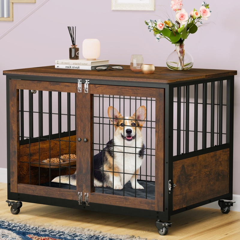 Archie u0026 Oscar™ Furniture-Style Dog Crate