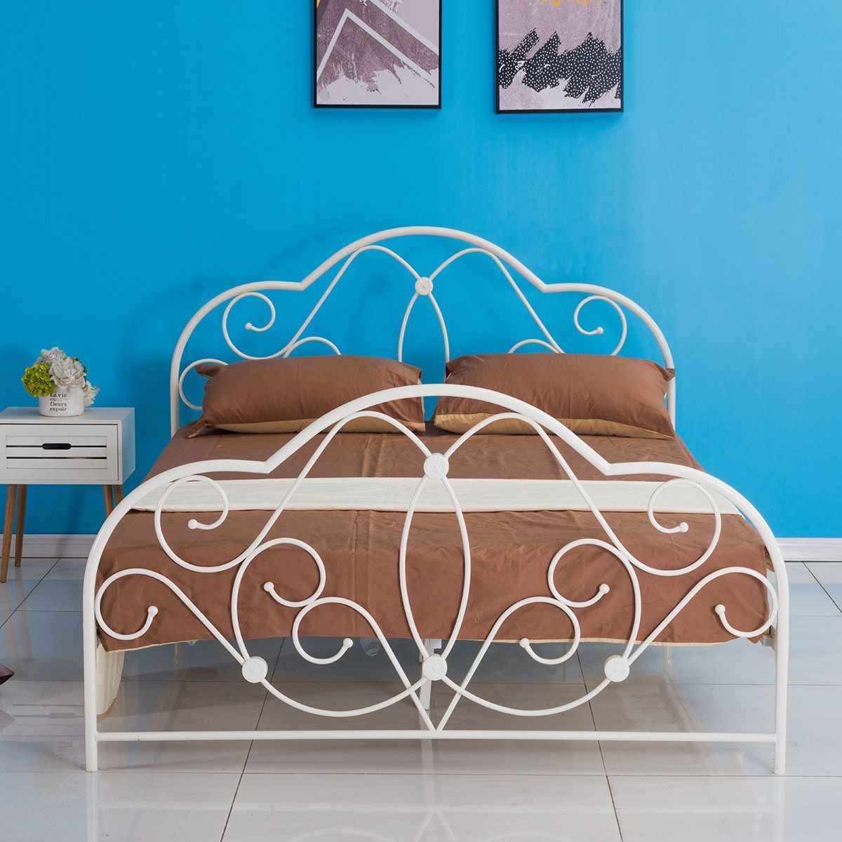 ARIEL  Semy Glossy White 210x155x110cm ( 150x200cm)