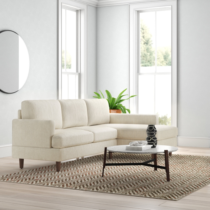 Aristotele 2 - Piece Corduroy Sectional