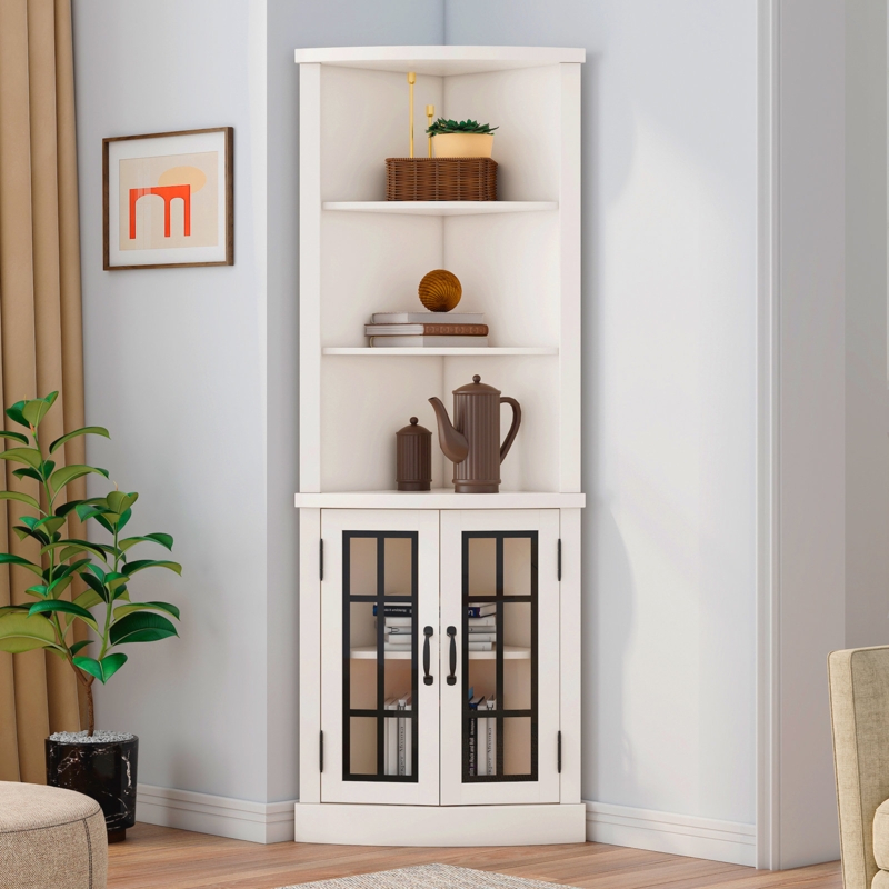 Armoney Corner Storage Bookcase