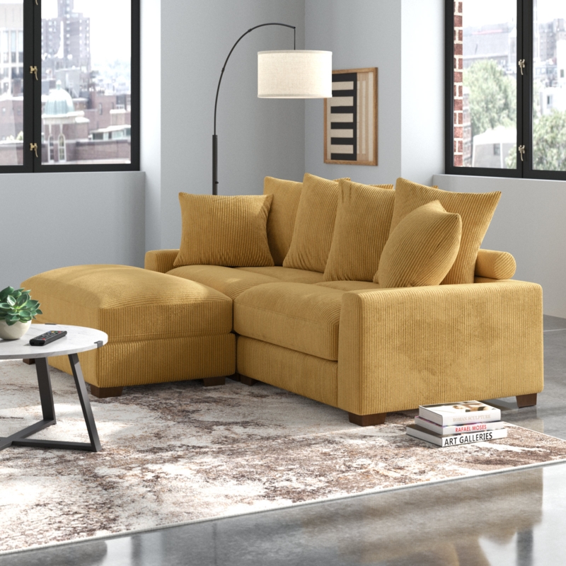 Arzelia 3 - Piece Corduroy Sectional