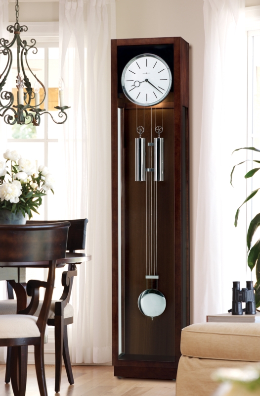 Avalon 76'' H Solid + Manufactured Wood Grandfather Clock with Adjustable Chime Volume