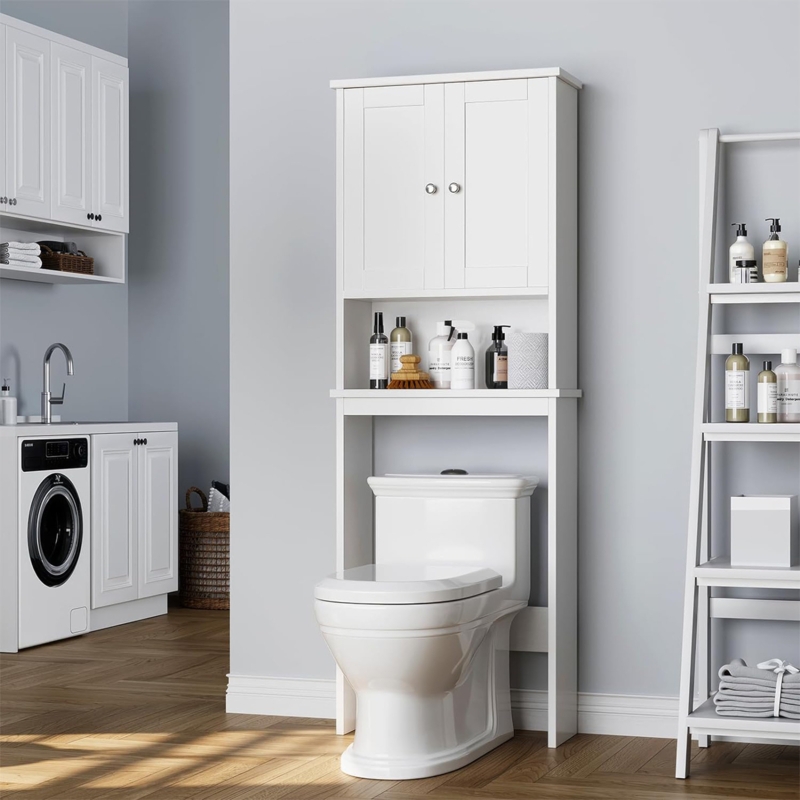 Behren 65.4'' H x 23.6'' W x 9.1'' D Freestanding over-the-Toilet Storage
