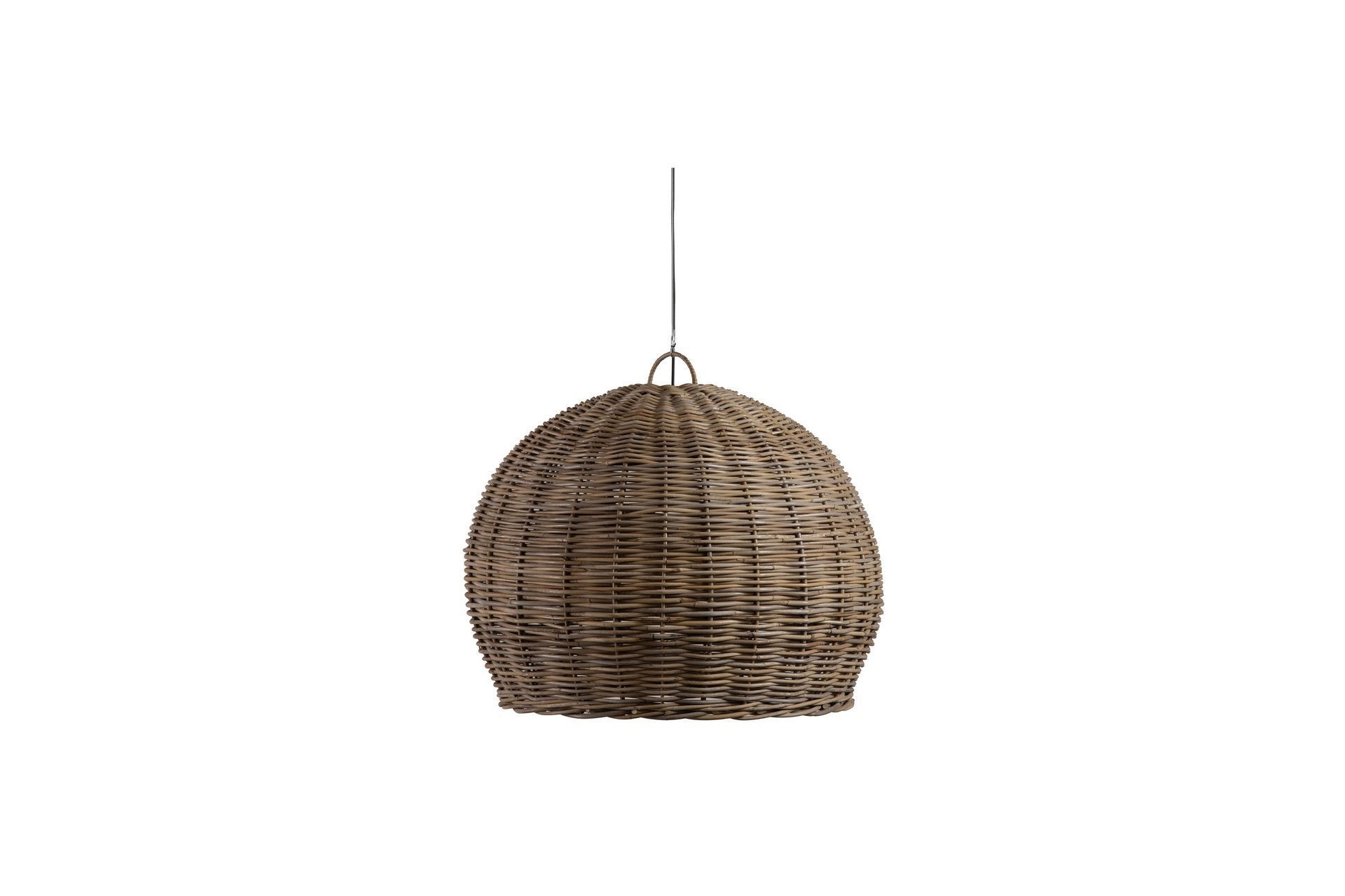 Beige Rattan-Hngelampe, braun
