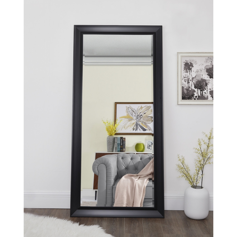Black Full Length Huge Floor Mirror XL Mirror Large Standing Silver Floor Mirror Huge Mirror