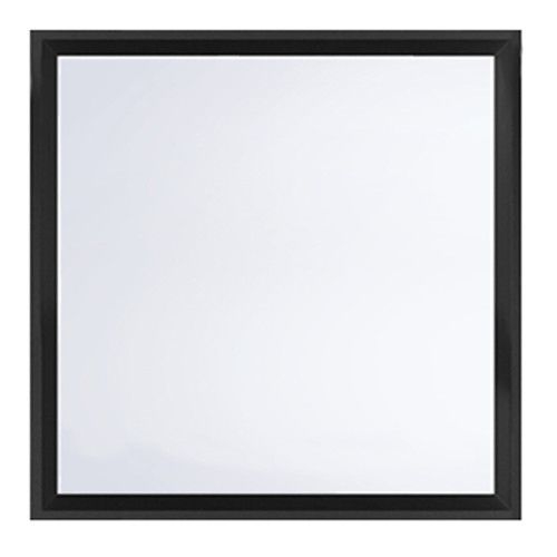 Black Square Shelf Mirror Size: Small Square 60 x 60cm - Temple & Webster