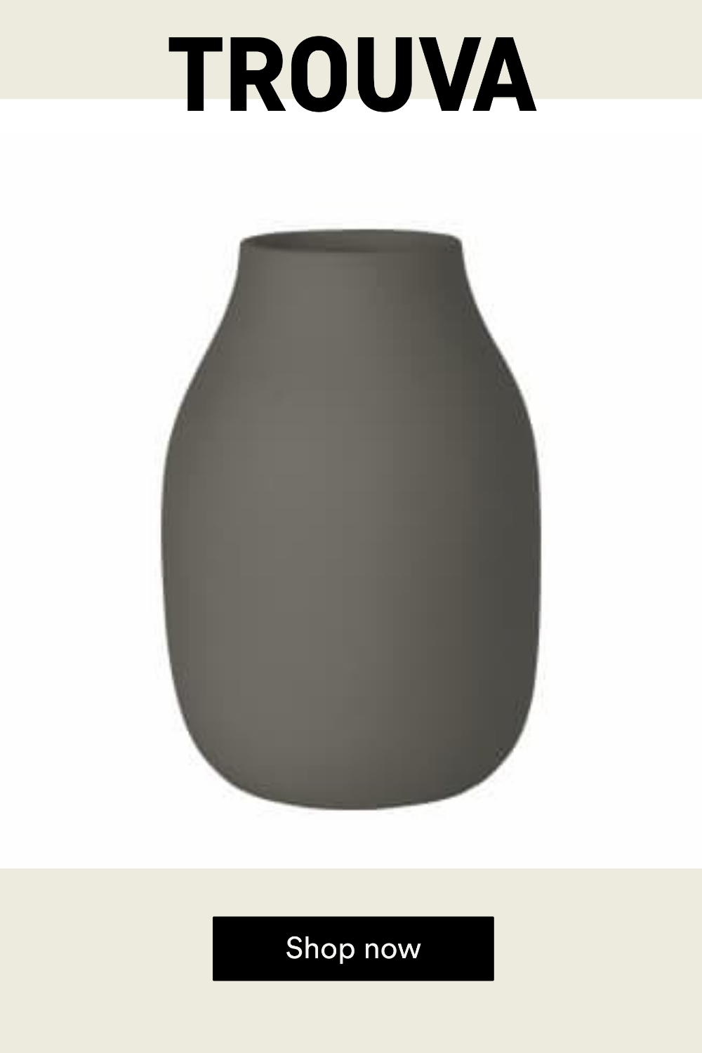 Blomus Steel Grey Colora Vase - Medium