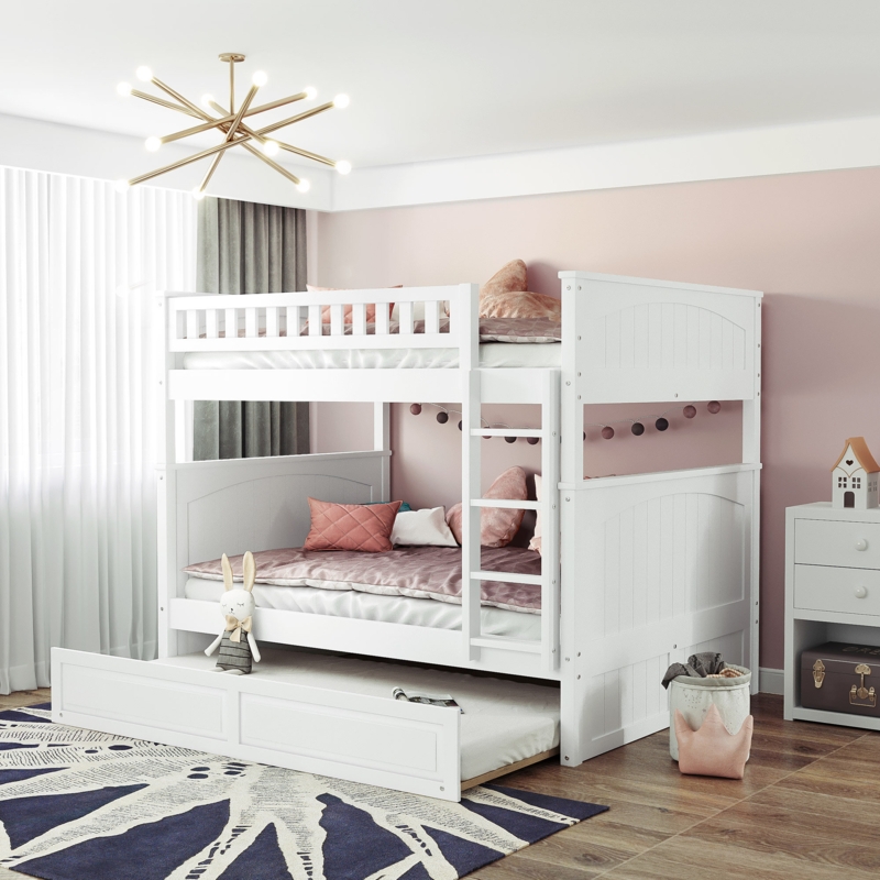 Britian Kids Full Over Full Bunk Bed with Trundle