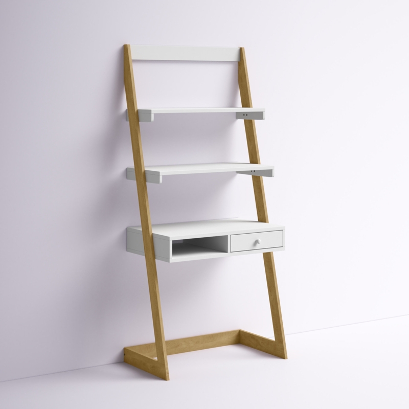 Burrier Solid Wood Leaning/Ladder Desk