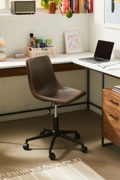 Calvin Faux Leather Desk Chair