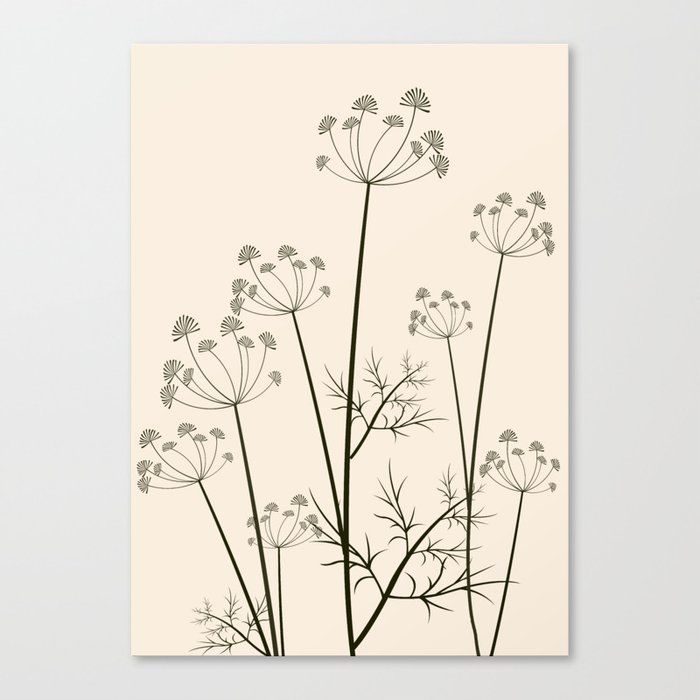 Canvas Print | Minimalist Dandelion 2 by City Art - Large - Society6