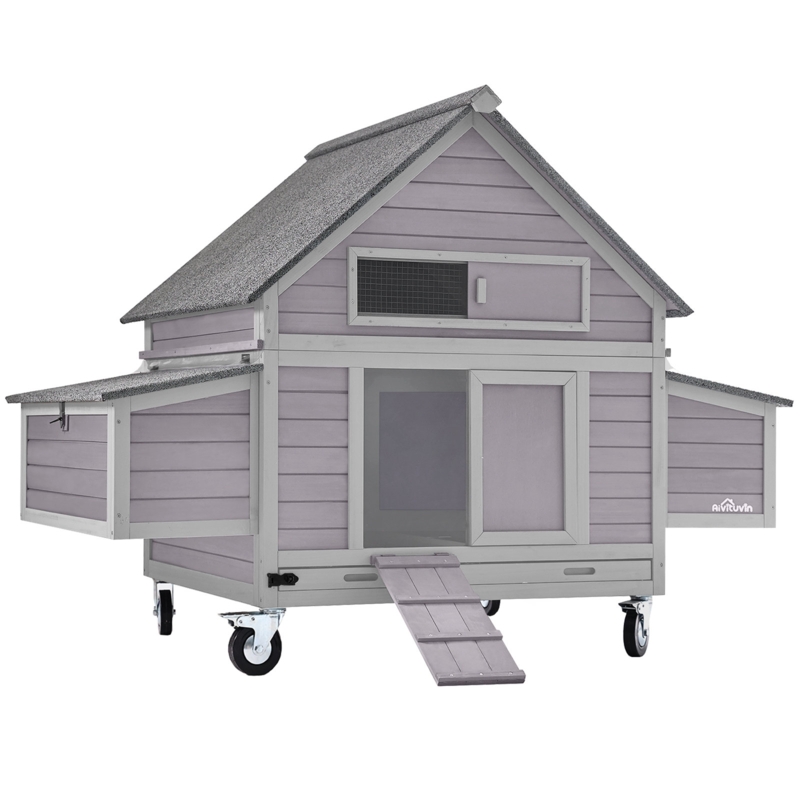 Chanequa 18.65 Square Feet Chicken Coop with Nesting Box For Up To 4 Chickens