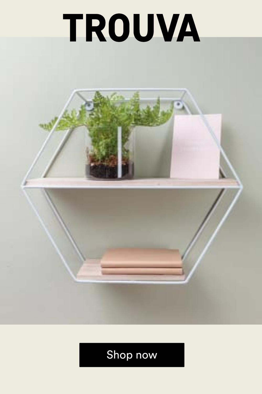 Chickidee White Wire Hexagon Shelf