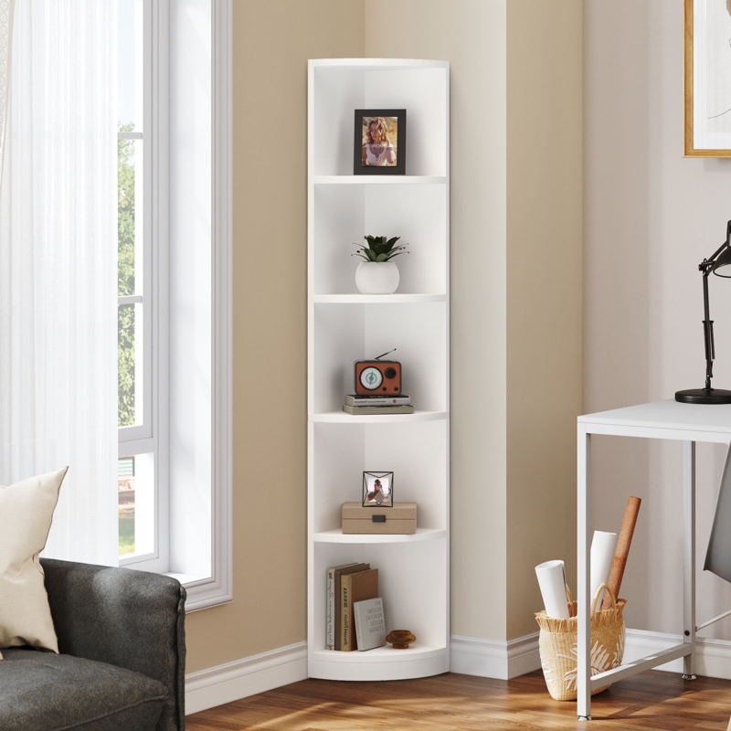 Tall Corner Bookshelf