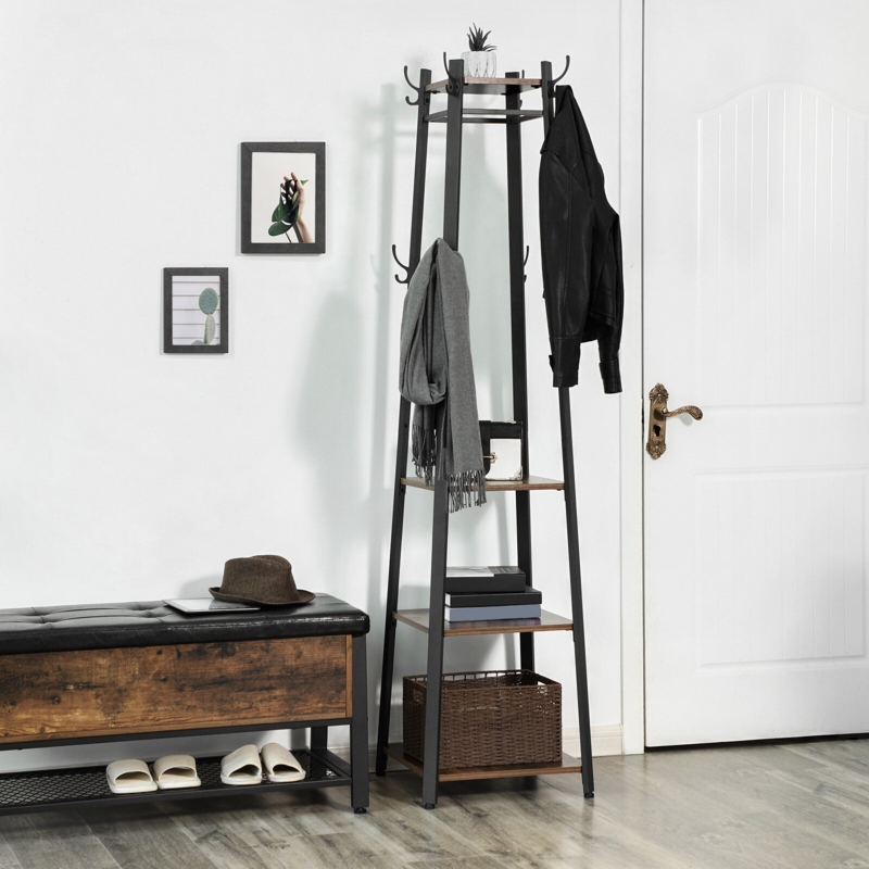 Clary Freestanding 8 - Hook Coat Rack