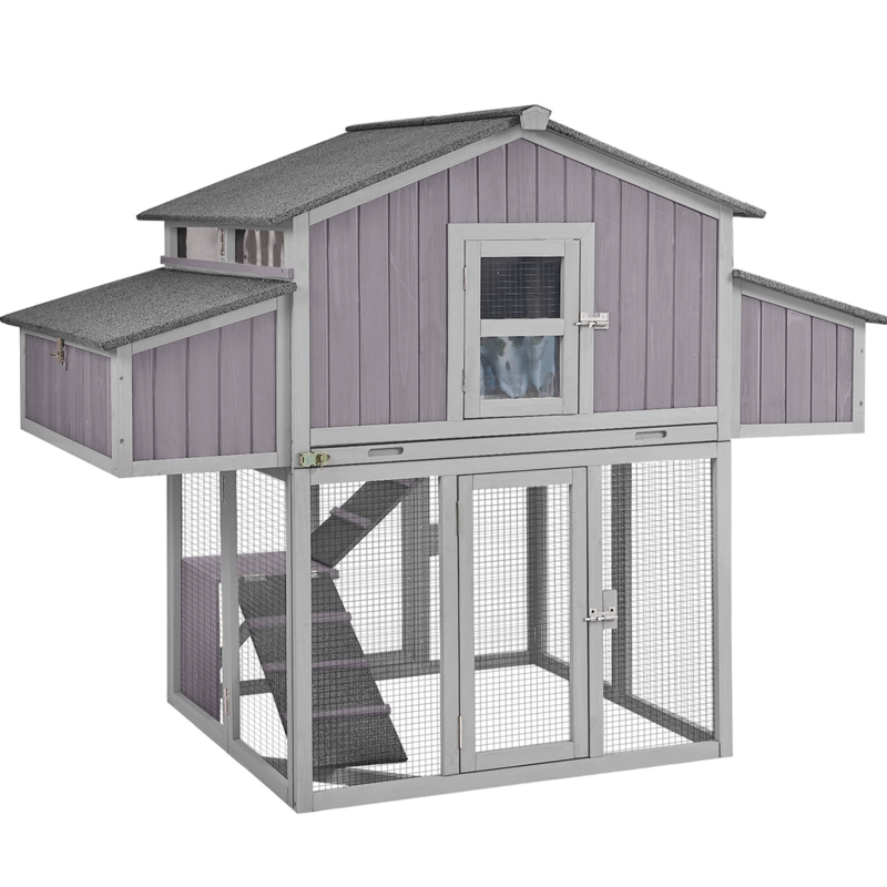 Clemen 26 Square Feet Chicken Coop with Chicken Run