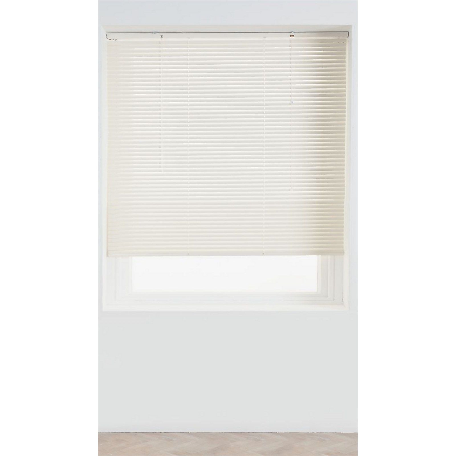 Cream Aluminium 25mm Venetian Blind - 120cm