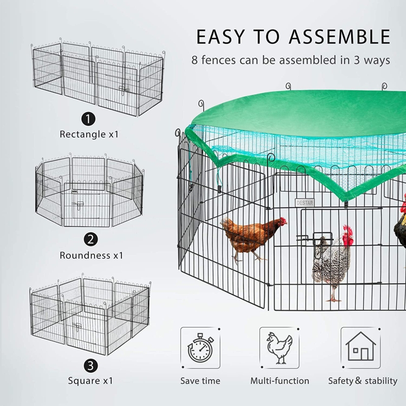 Dammian 1.5 ft Chicken Run