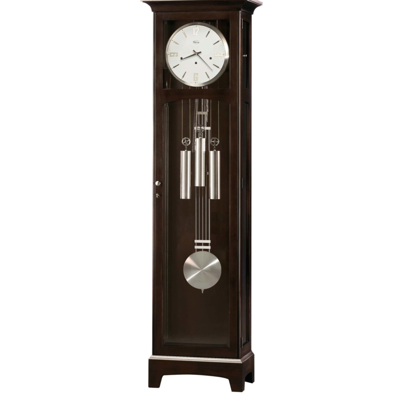 Darcy 78.5'' H Solid + Manufactured Wood Grandfather Clock