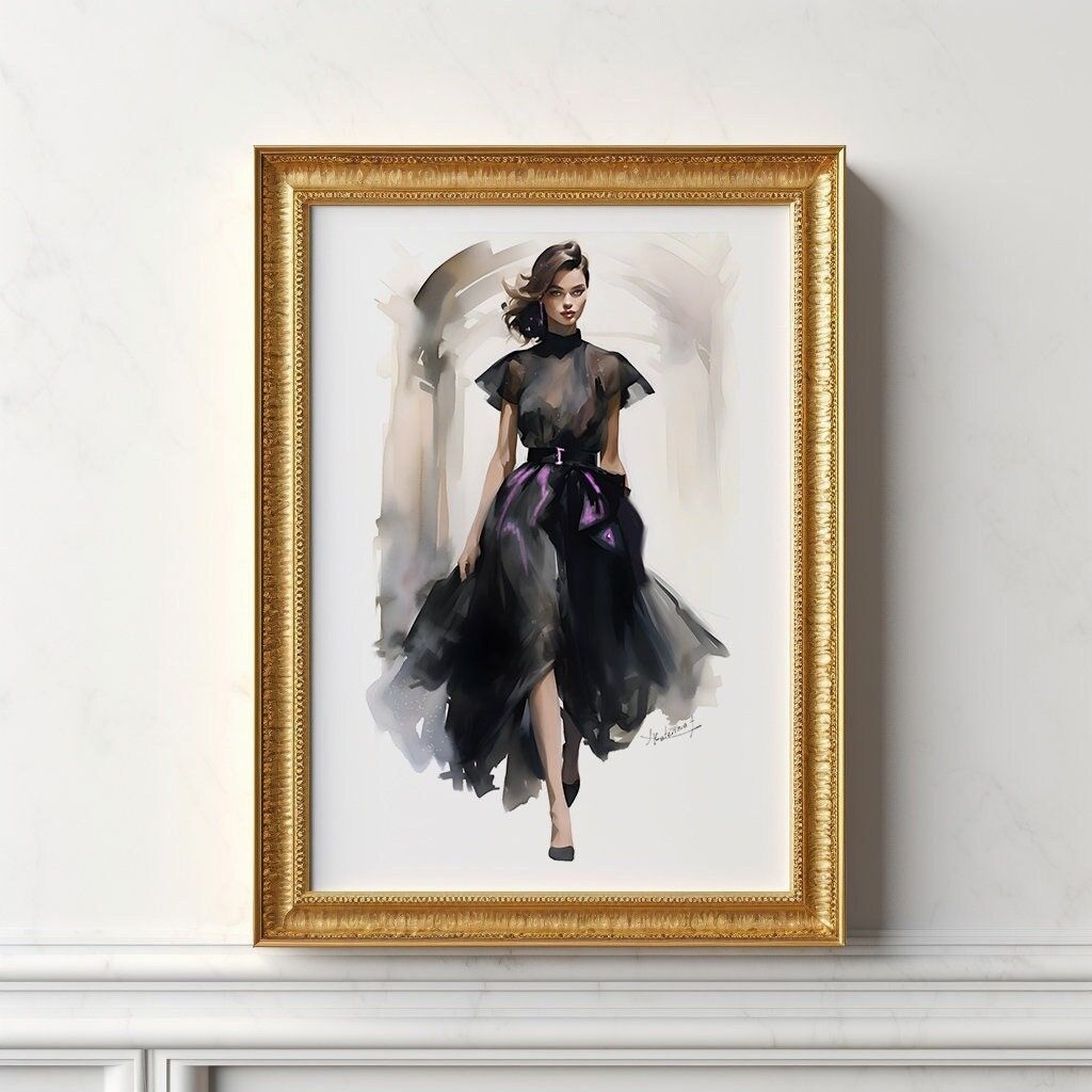 Daria | Fashion illustration poster | Wall Art print | Fashion art