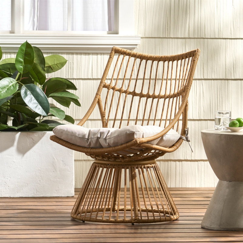 Darrall Wicker Outdoor Club Chair Lounge Chair