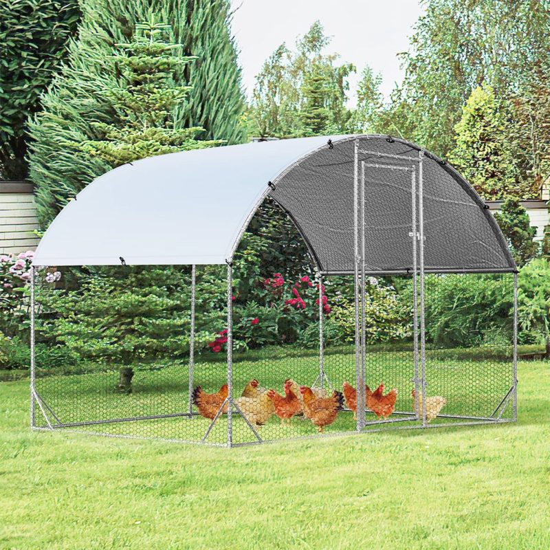 Deliza 57ft Walk in Chicken Run with Wire Mesh