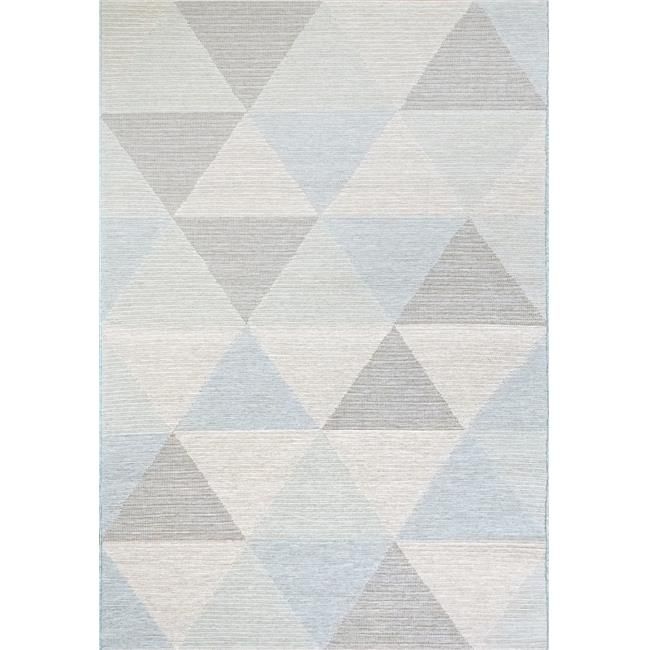 Dynamic Rugs NW710960045002 6 ft. 7 in. x 9 ft. 6 in. Newport 96004 Rectangle Contemporary Area Rug - 5002 Blue & Ivory