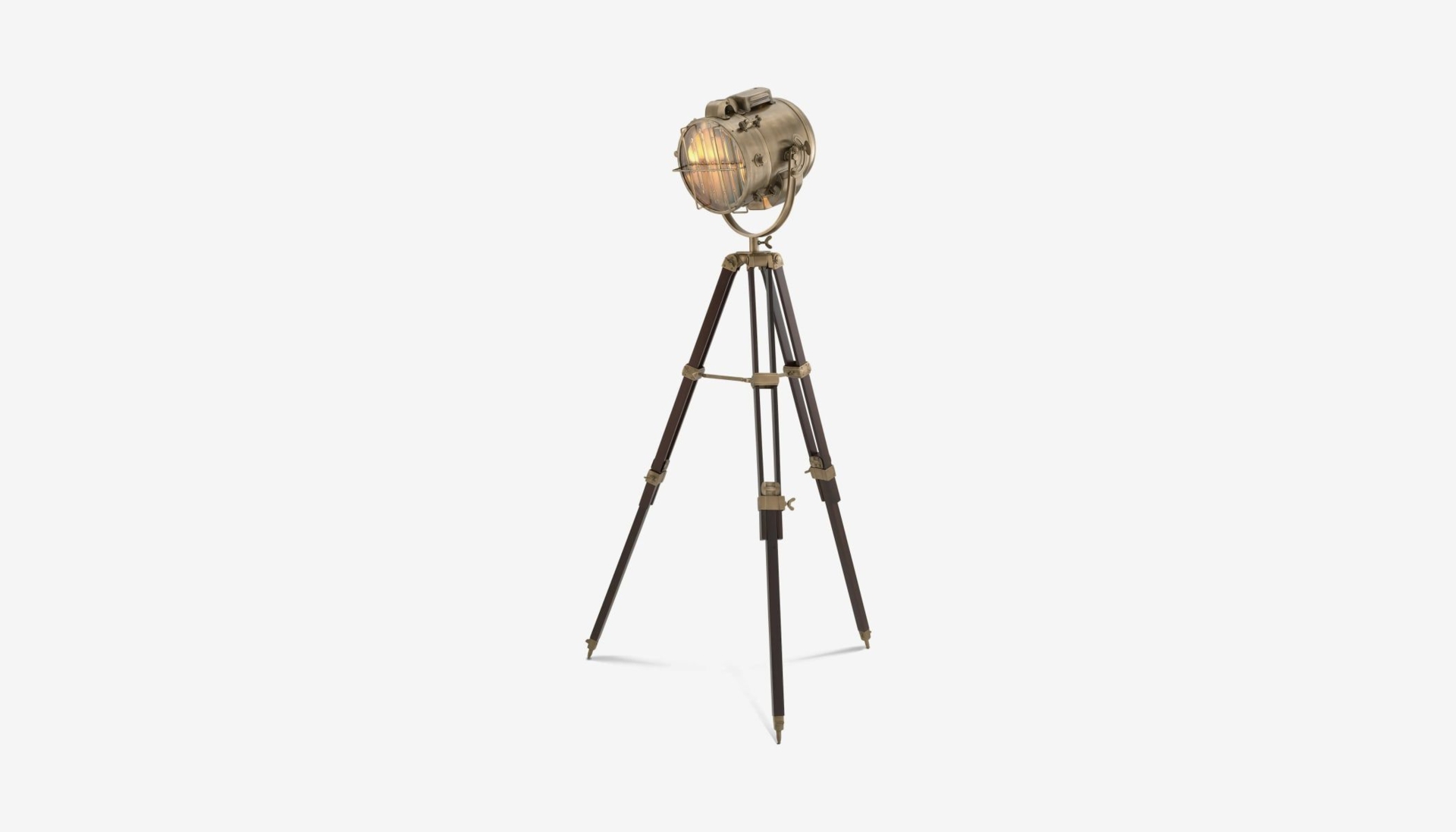 Eichholtz - Atlantic Floor Lamp in Brown & Antique Brass Finish