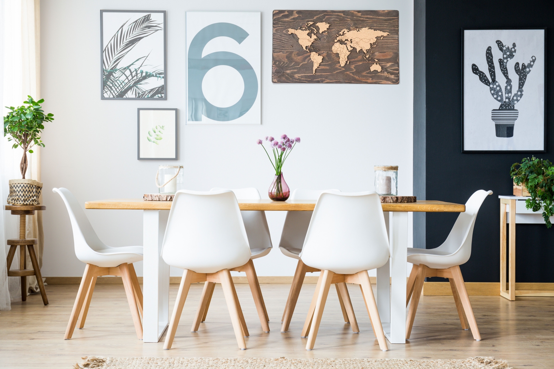 Espresso - Push Pin Travel Map - 24" x 14"