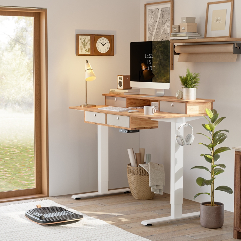 Euri Adjustable Metal Base Standing Desk