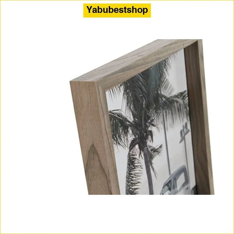 Fotorahmen Home ESPRIT Grau Kristall Holz MDF 21,5 x 2,5 x 26,5 cm