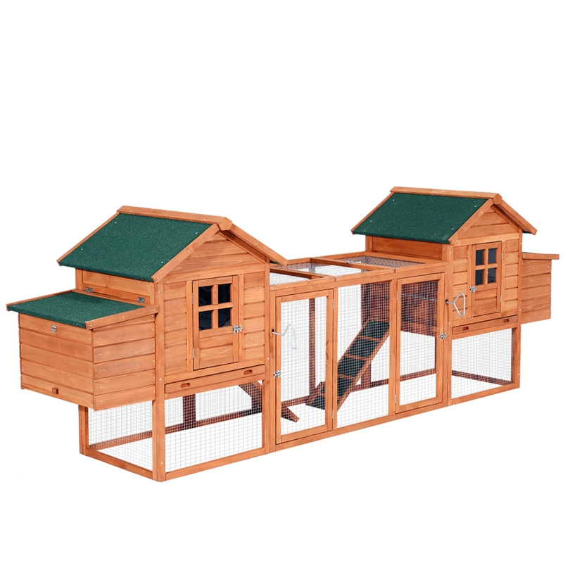 Gaenside 8.1 Square Feet Chicken Coop with Chicken Run For Up To 2 Chickens