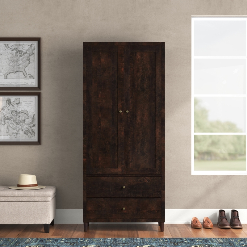 Gloversville Solid + Manufactured Wood Armoire