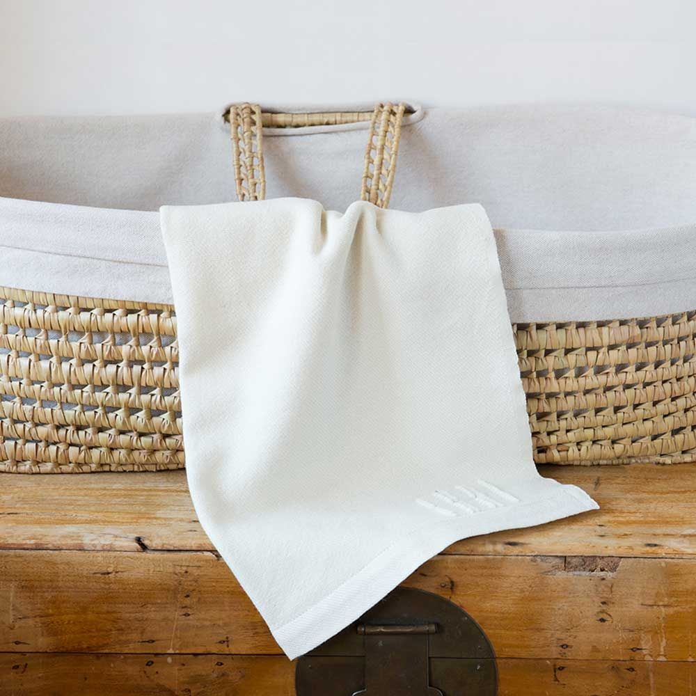 Grace Baby Blankets - Solid White