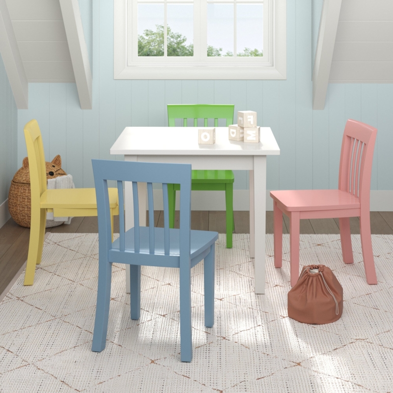 Griffyn Kids 5 Piece Play Or Activity Table and Chair Set